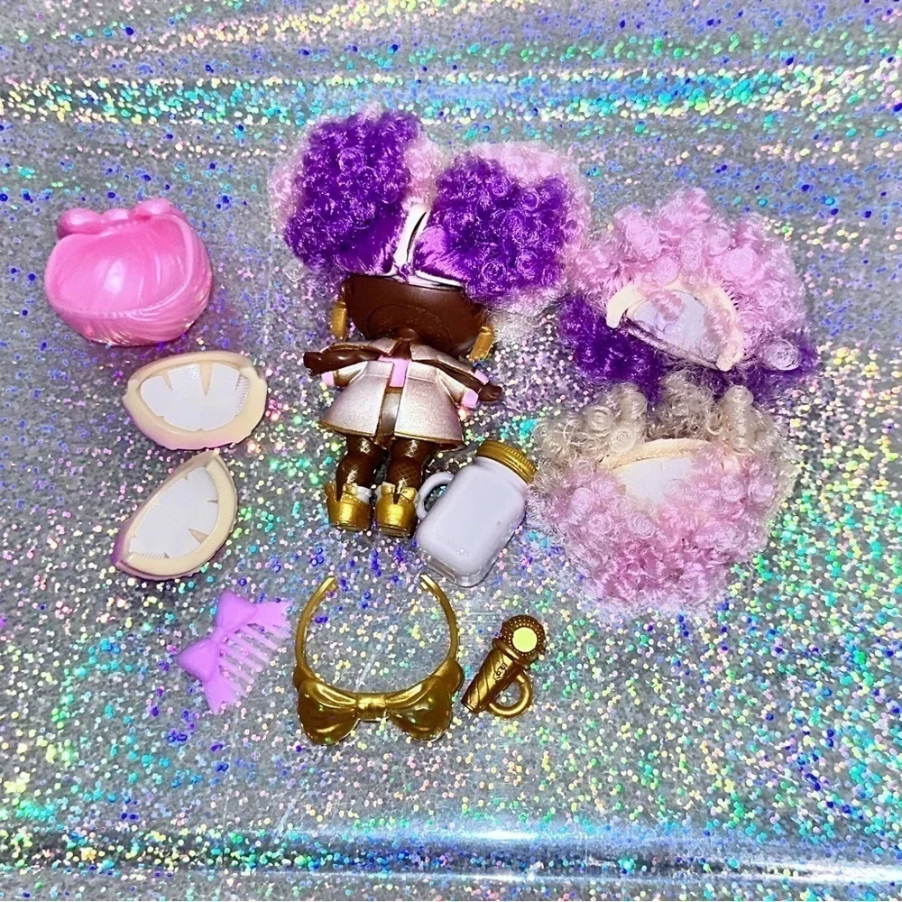 L.O.L. SURPRISE! Hairvibes Series Supa Star Doll/Wigs/Bow/Bottle/Outfit/Comb